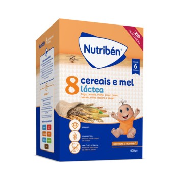 Nutribn Papa 8 Cereais Mel Lctea 600g
