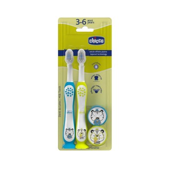 Chicco Escovas de Dentes 3-6A Pack