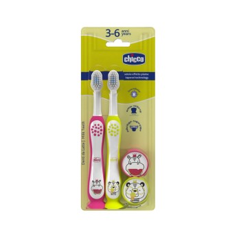 Chicco Escovas de Dentes 3-6A Pack
