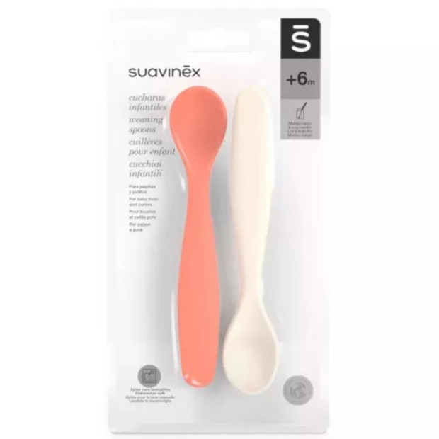 Suavinex Colheres Infantis 6m+ Laranja Suavinex Colheres Infantis 6m+ Laranja