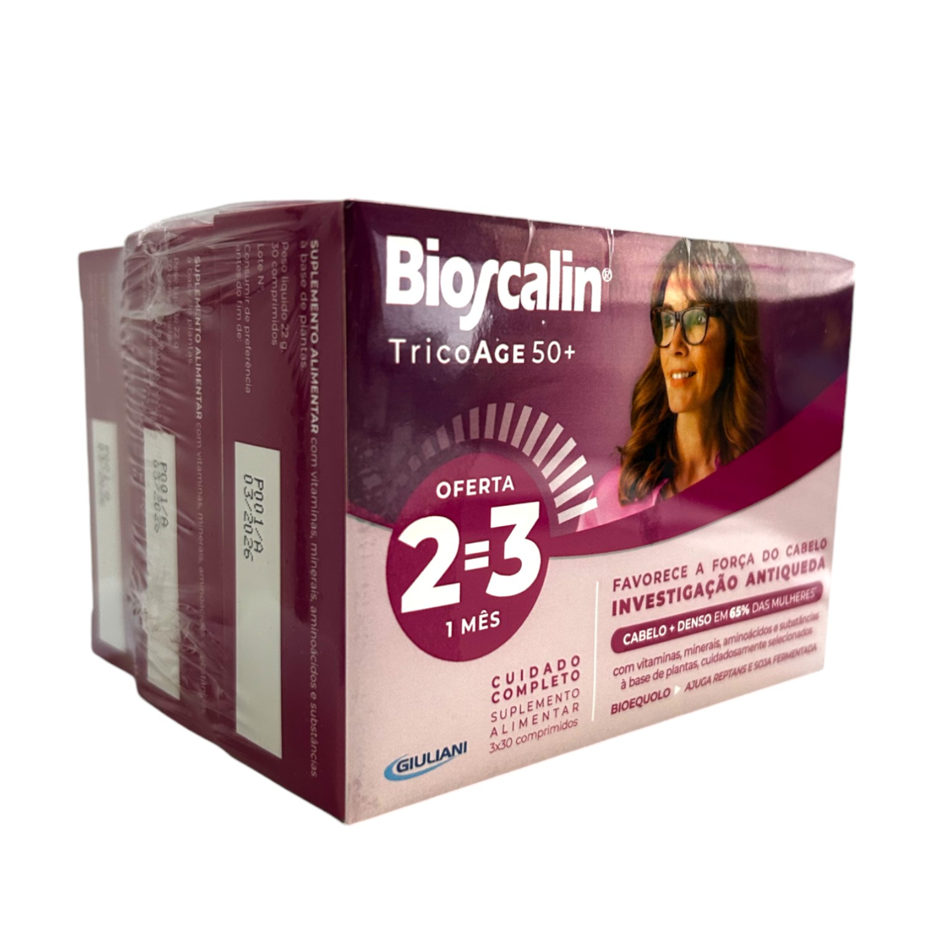 Bioscalin TricoAge 50+ Comprimidos Antiqueda 2=3