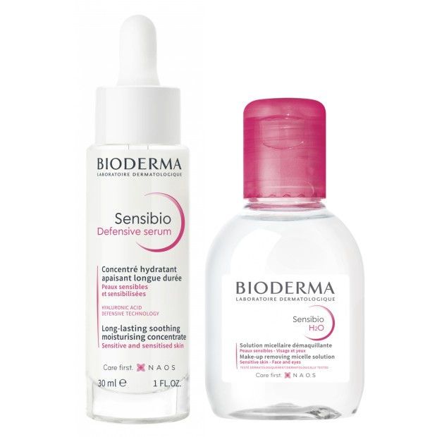 Bioderma Sensibio Defensive Serum + Sensibio H2O Solução Micelar Bioderma Sensibio Defensive Serum + Sensibio H2O Solução Micelar