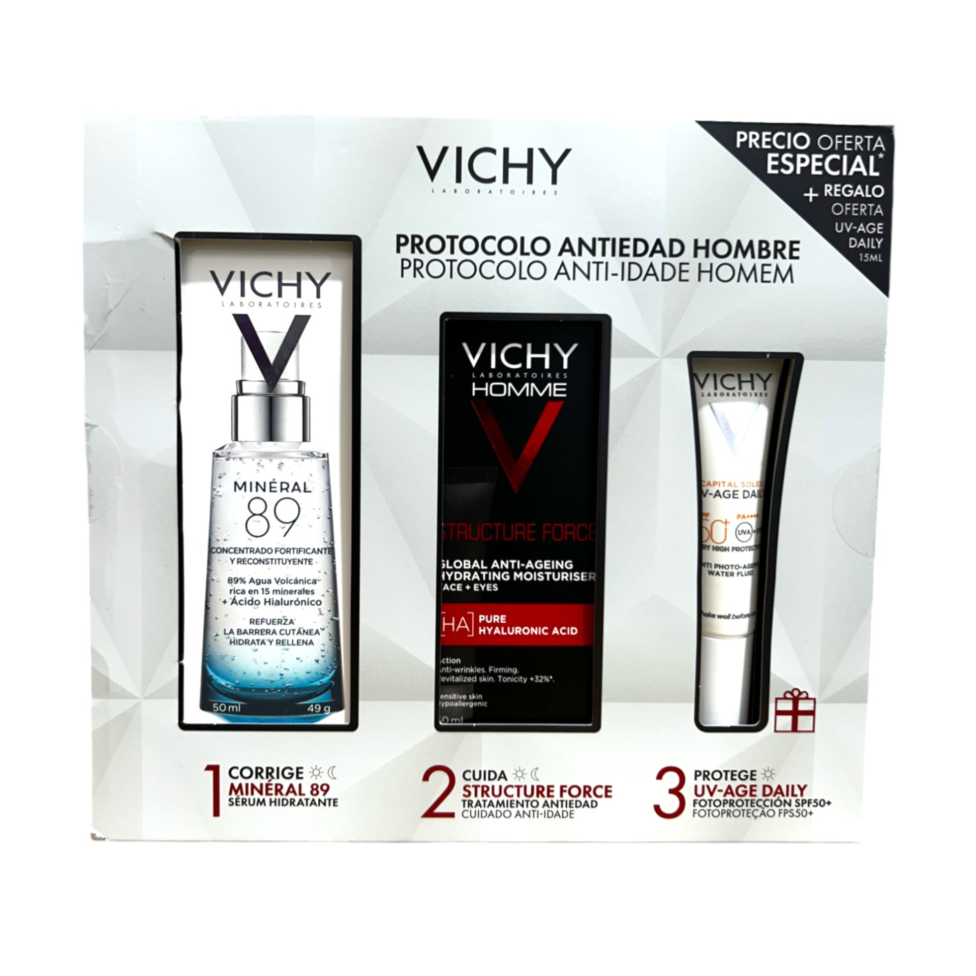 Vichy Homme Protocolo Anti-Idade Coffret