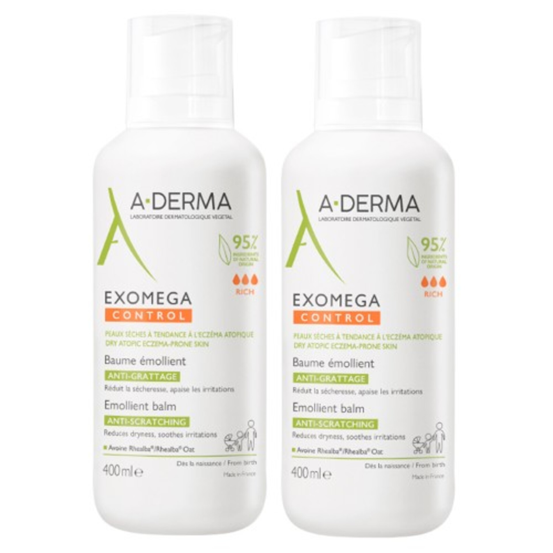 A-Derma Exomega Control Blsamo Emoliente Duo