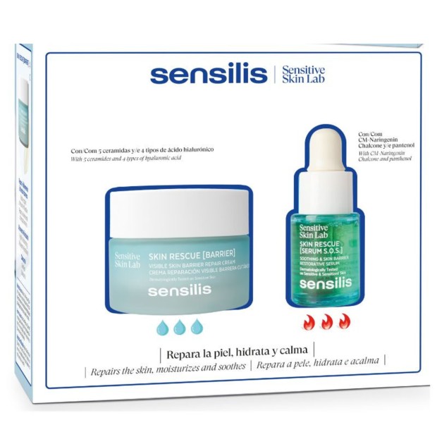 Sensilis Skin Rescue [Barrier] Creme + Sensilis Skin Rescue [Srum S.O.S]
