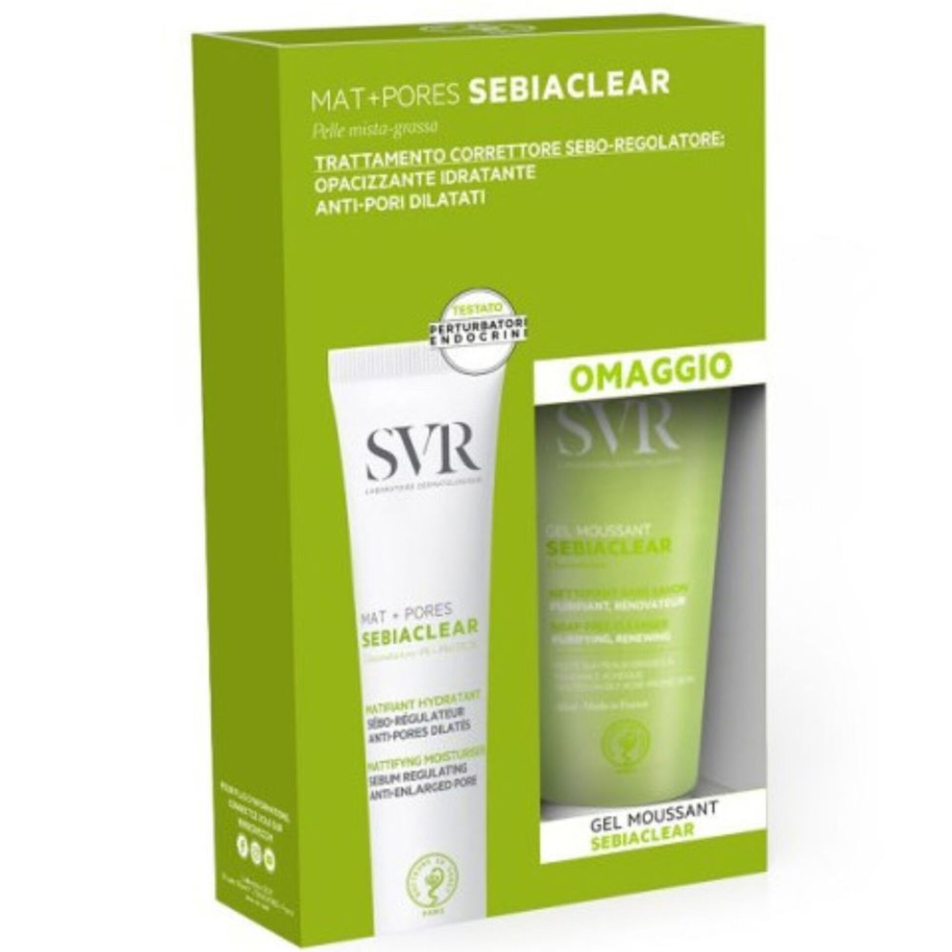 SVR Sebiaclear Mat+ Pores + Gel Moussant