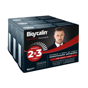 Bioscalin Energy Uomo Comprimidos Fora Cabelo 2=3