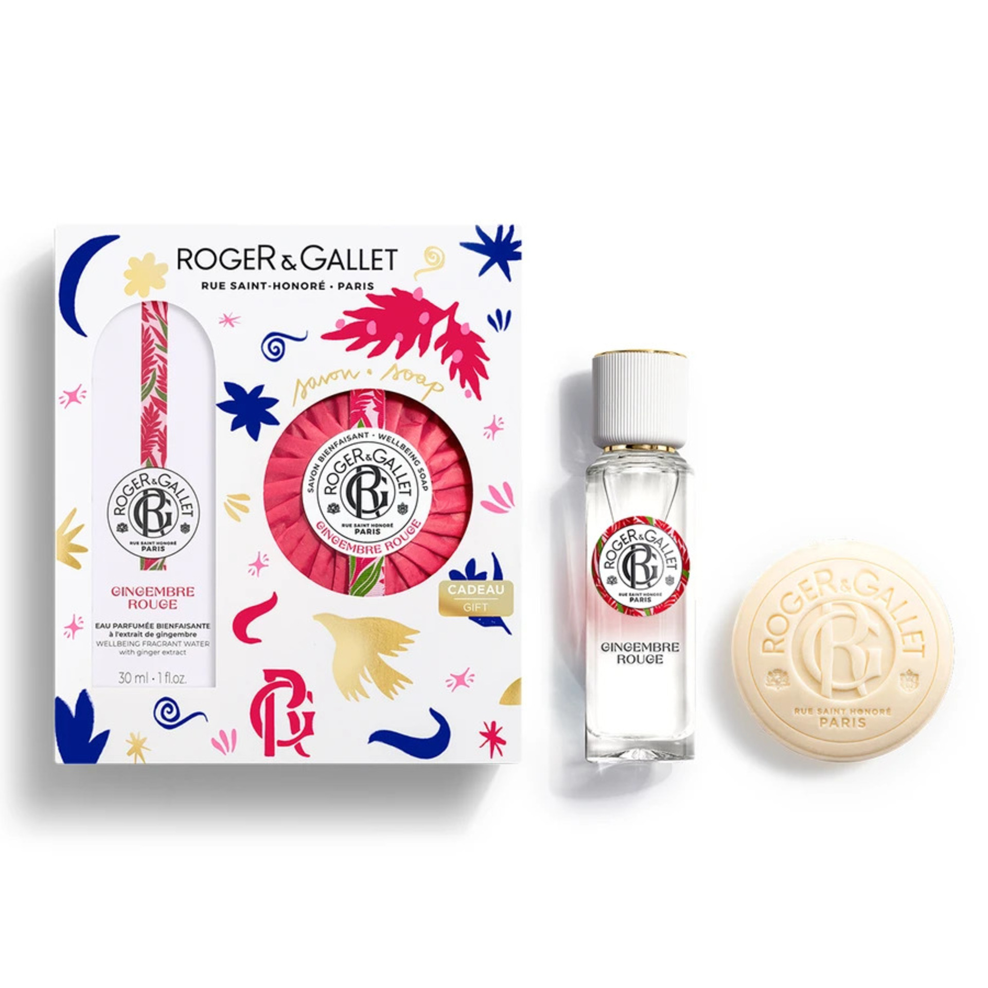 Roger & Gallet Gingembre Rouge gua Perfumada + Sabonete Coffret