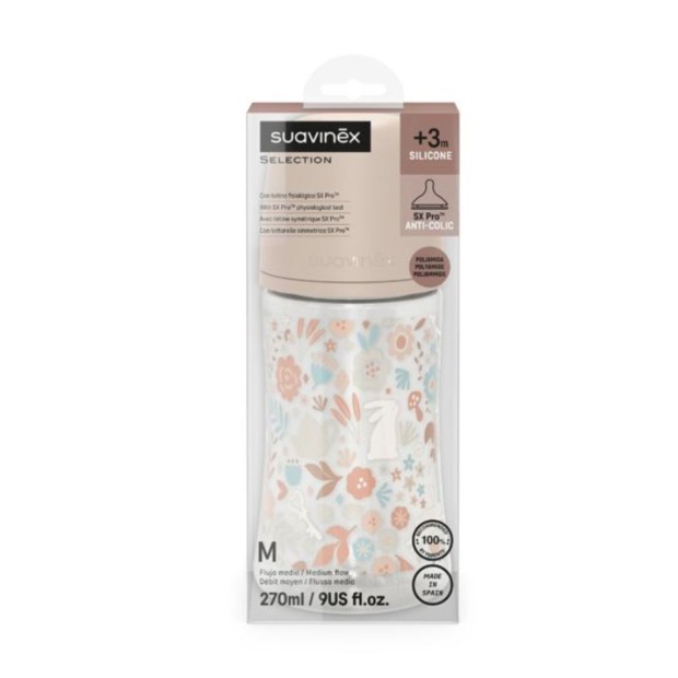 Suavinex Bibero Selection +3M 270ml Wonderland