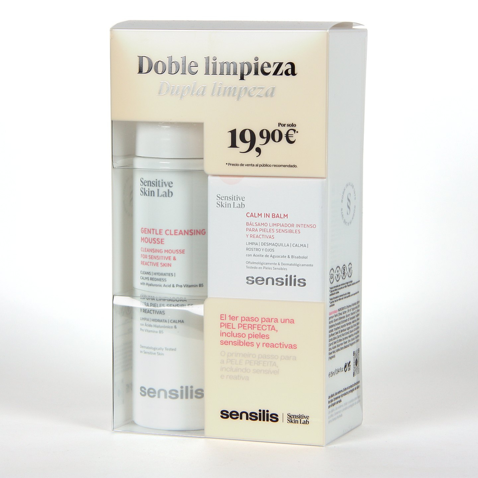 Sensilis Gentle Cleansing Mousse + Sensilis Calm in Balm Pack