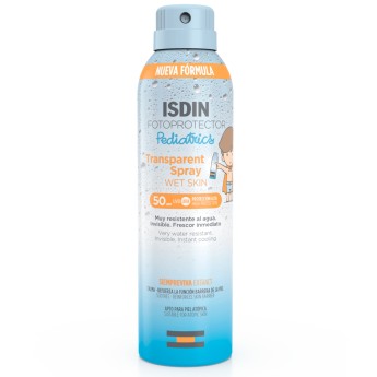 Isdin FotoProtector Pediatrics Transparent Spray Wet Skin FPS50