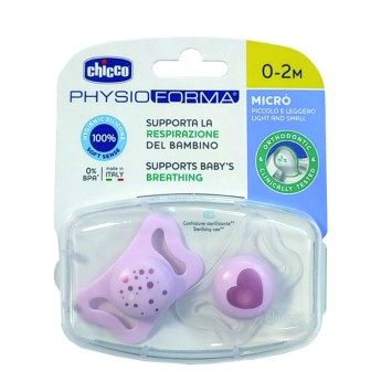 Chicco Chupeta Physio Micro Corações 0-2M Chicco Chupeta Physio Micro Corações 0-2M