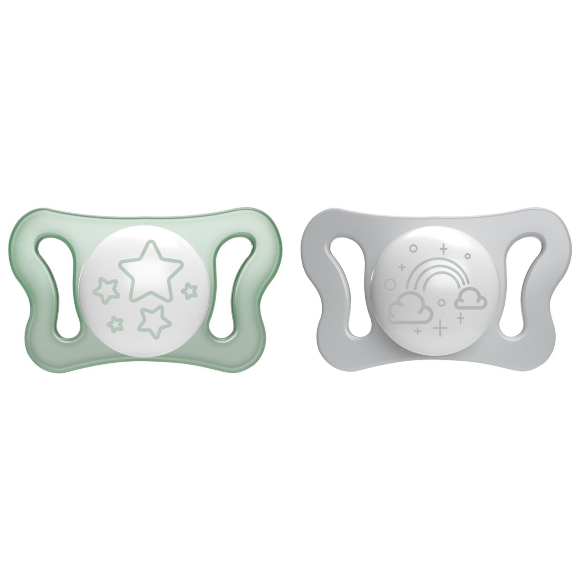 Chicco Chupeta Physio Micro Luminosa Estrelas 0-2 M