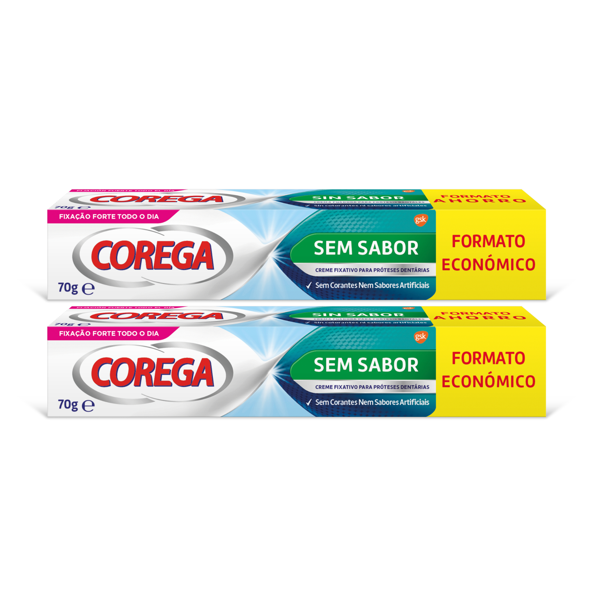 Corega crema Fijaci�n Fuerte sin Sabor Duo