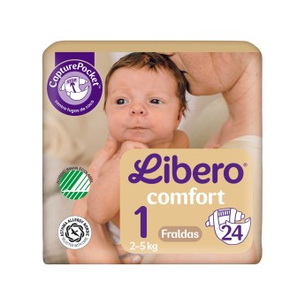 Libero Fraldas Newborn 1 2-5Kg - 24 Unidades Libero Fraldas Newborn 1 2-5Kg - 24 Unidades
