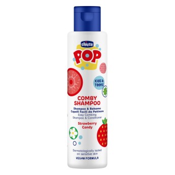 Chicco POP Champô e Amaciador Morango Chicco POP Champô e Amaciador Morango