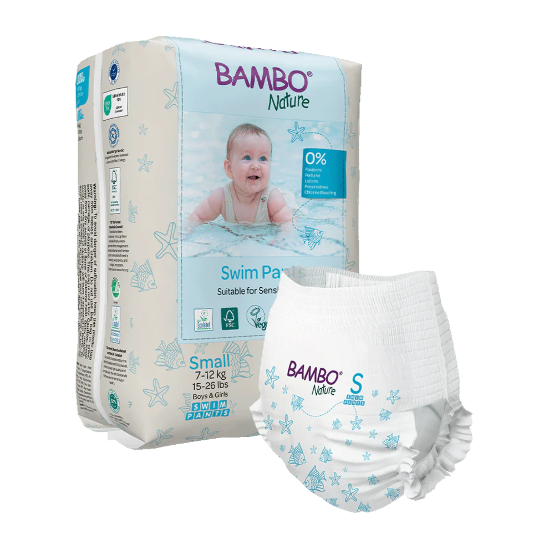 Bambo Nature Fralda Swim S 7-12Kg