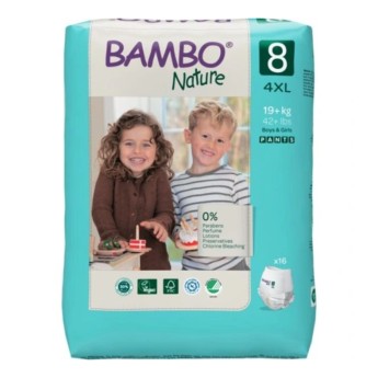 Bambo Nature Fraldas Cueca T8 19+Kg