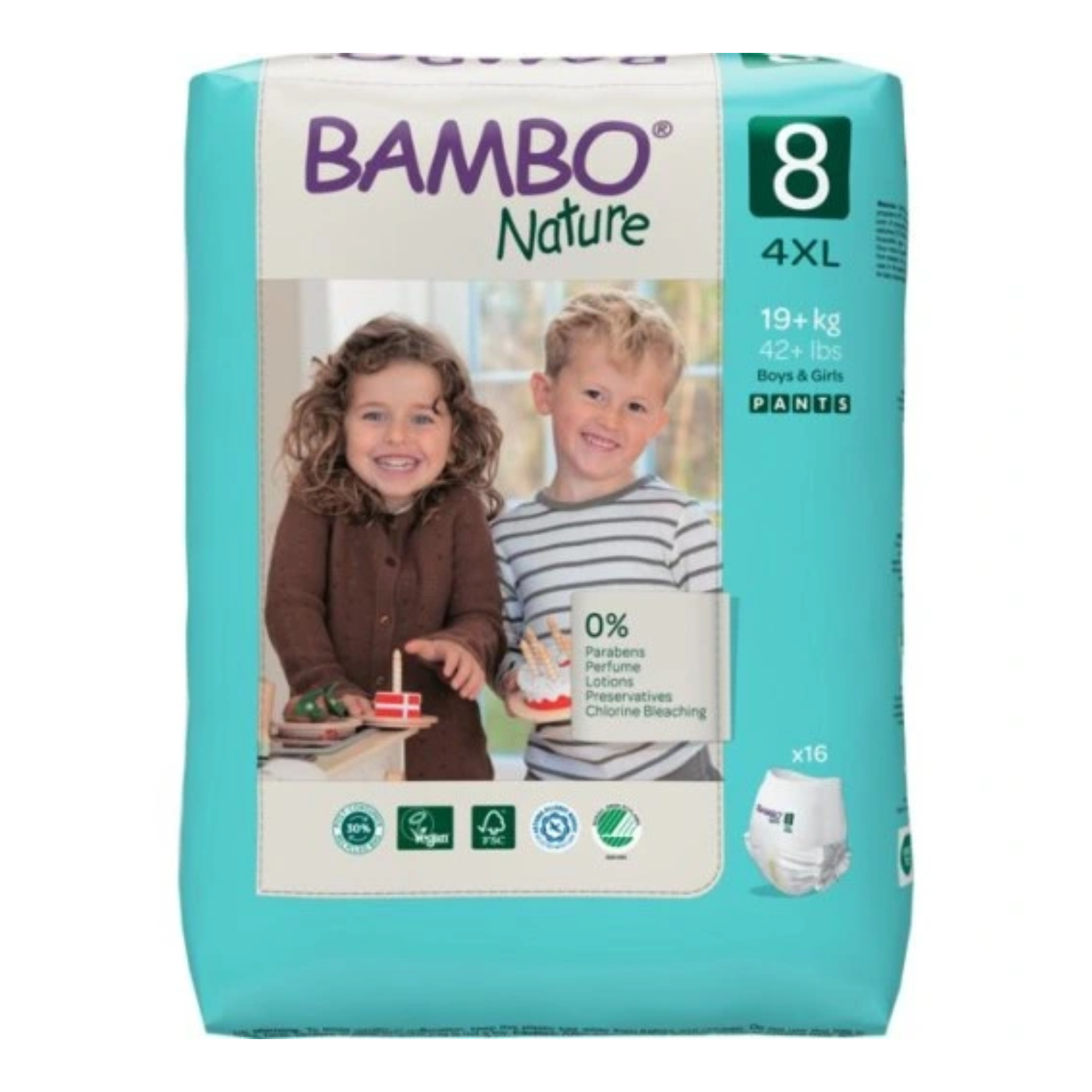 Bambo Nature Fraldas Cueca T8 19+Kg