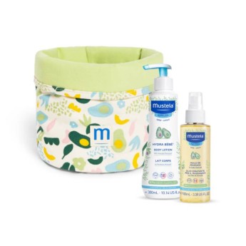 Mustela Cesta do Beb Leite Hidratante Corporal + leo de Massagem
