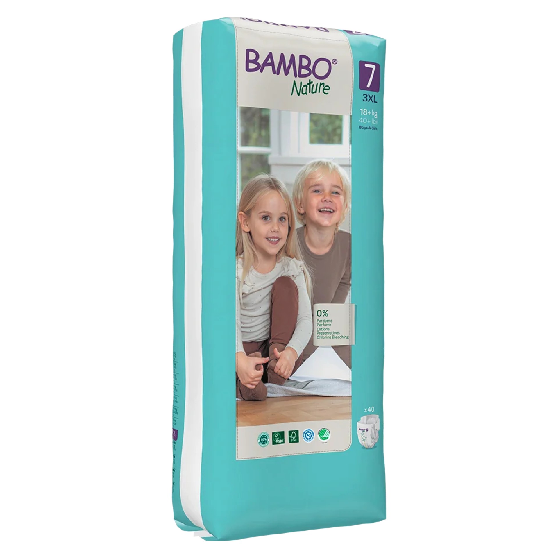 Bambo Nature Fraldas T7 18kg+