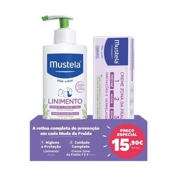 Mustela Linimento Higiene e proteo + Creme Muda Fraldas Preo Especial