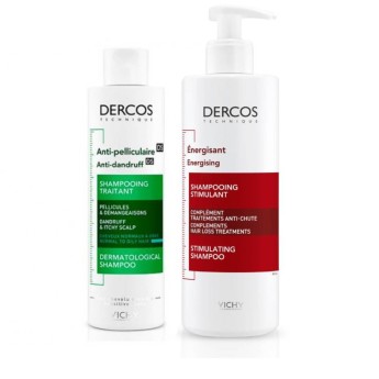 Vichy Dercos Champ Caspa Oleosa + Champ Estimulante Pack