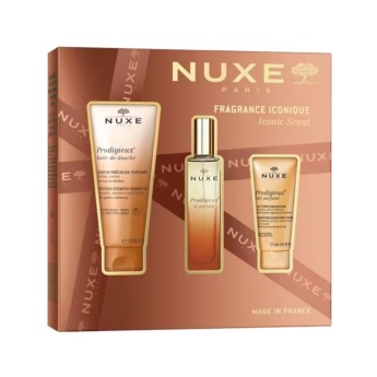 Nuxe Le Parfum Prodigieux Coffret Fragance Iconique [Óleo de Duche Prodigieux + Leite Corpo Prodigie Nuxe Le Parfum Prodigieux Coffret Fragance Iconique [Óleo de Duche Prodigieux + Leite Corpo Prodigie