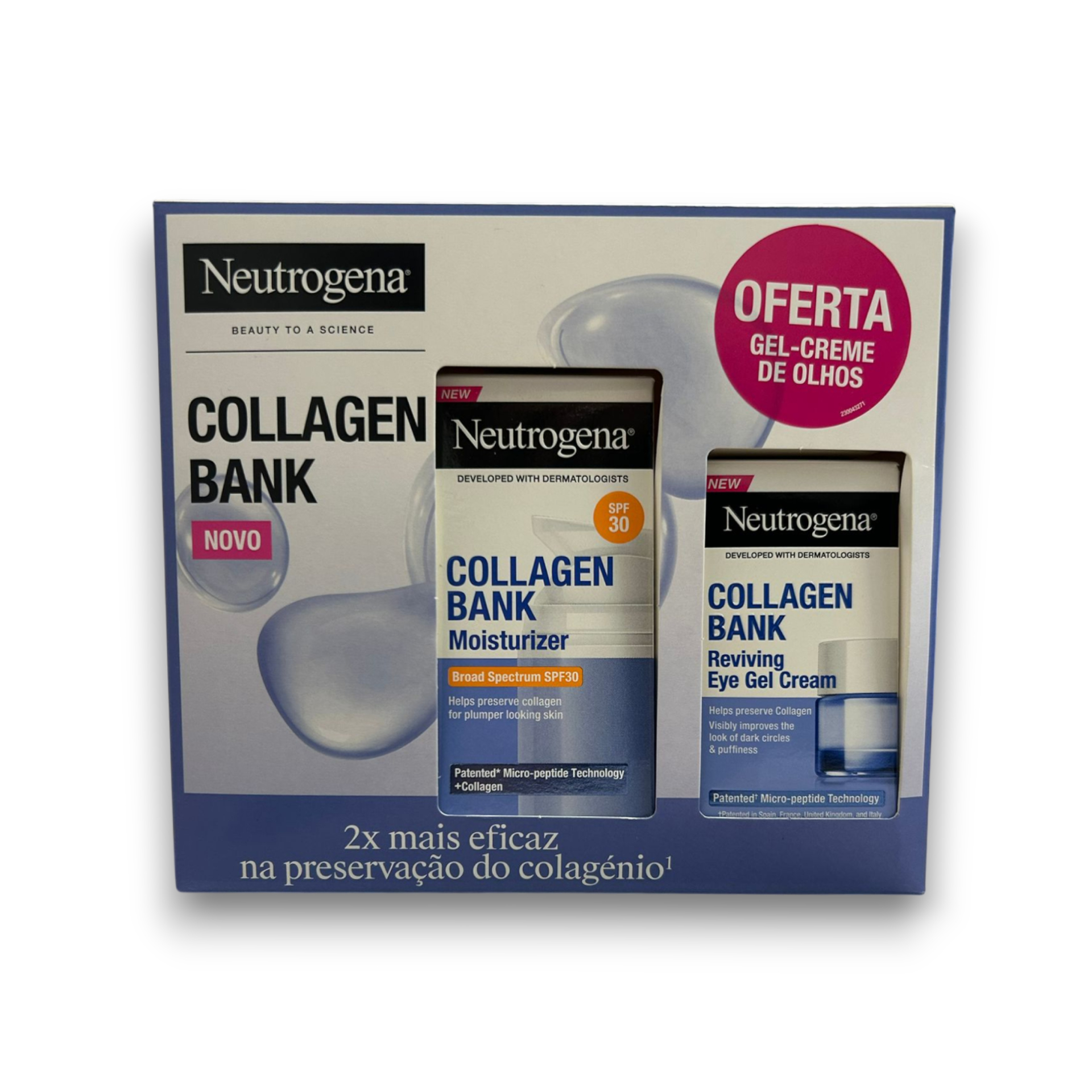 Neutrogena Collagen Bank Creme + Collagen Bank Olhos Coffret