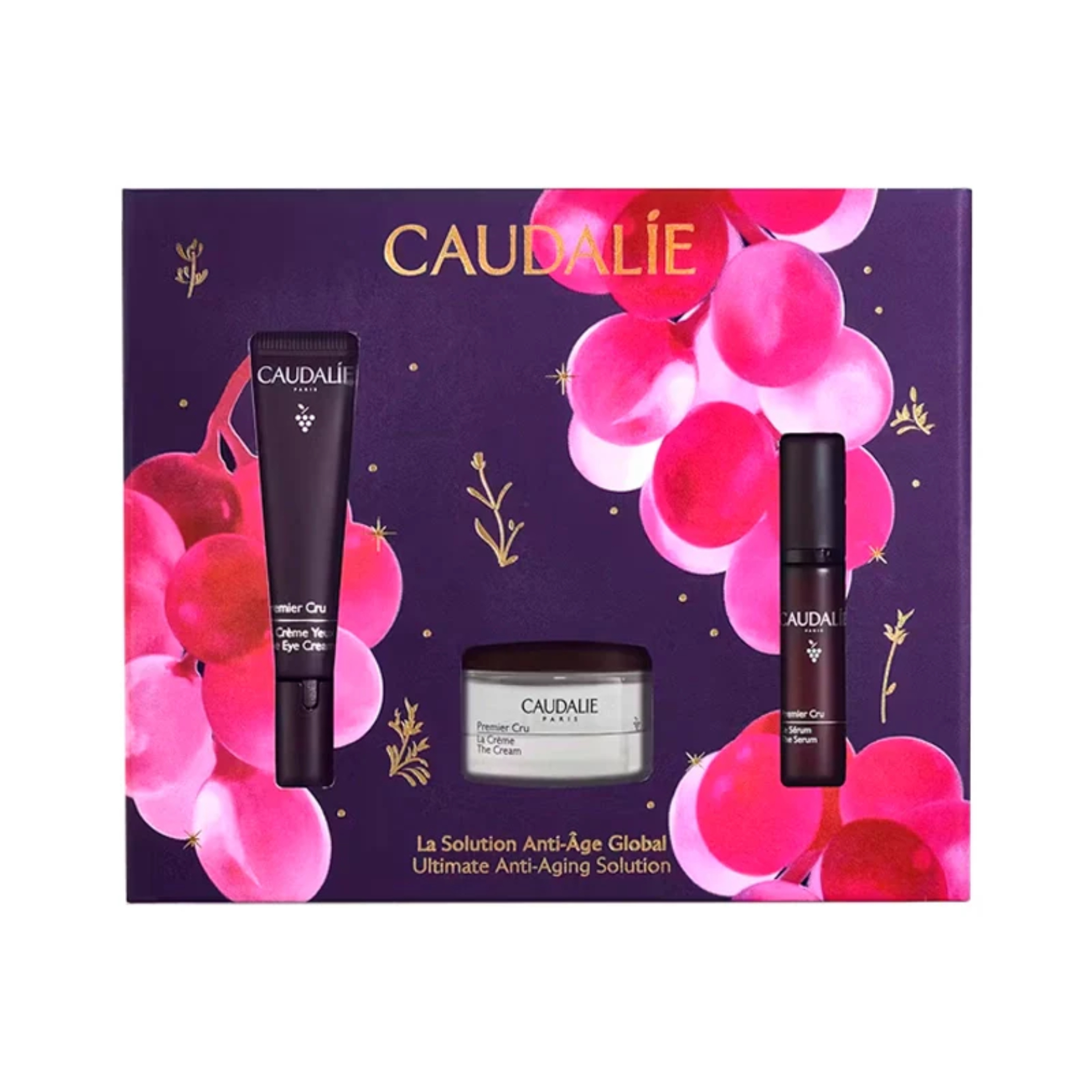 Caudalie Premier Cru Contorno de Olhos + O Creme + O Srum Coffret