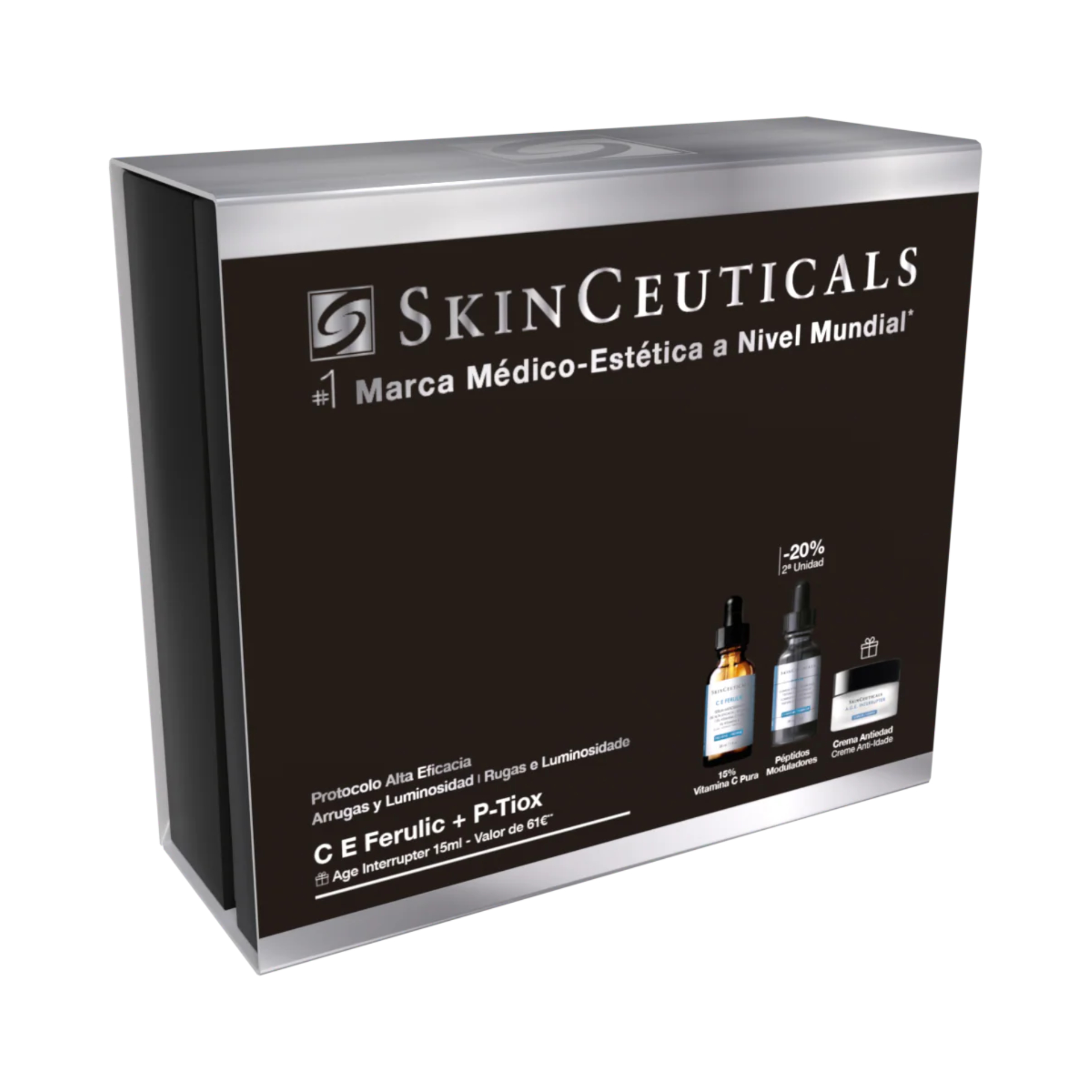 Skinceuticals Prevent C E Ferulic Antioxidante + P-Tiox srum + A.G.E interrupter Advanced Coffret