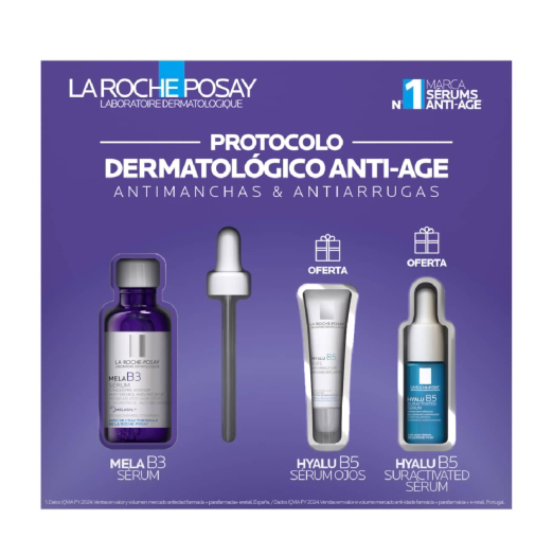 La Roche-Posay Mela B3 Serum + Hyalu B5 Srum Olhos +Hyalu B5 Suractivated Srum Coffret