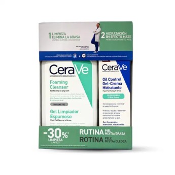 Cerave Espuma de Limpeza + Oil Control Gel-Creme Hidratante PACK