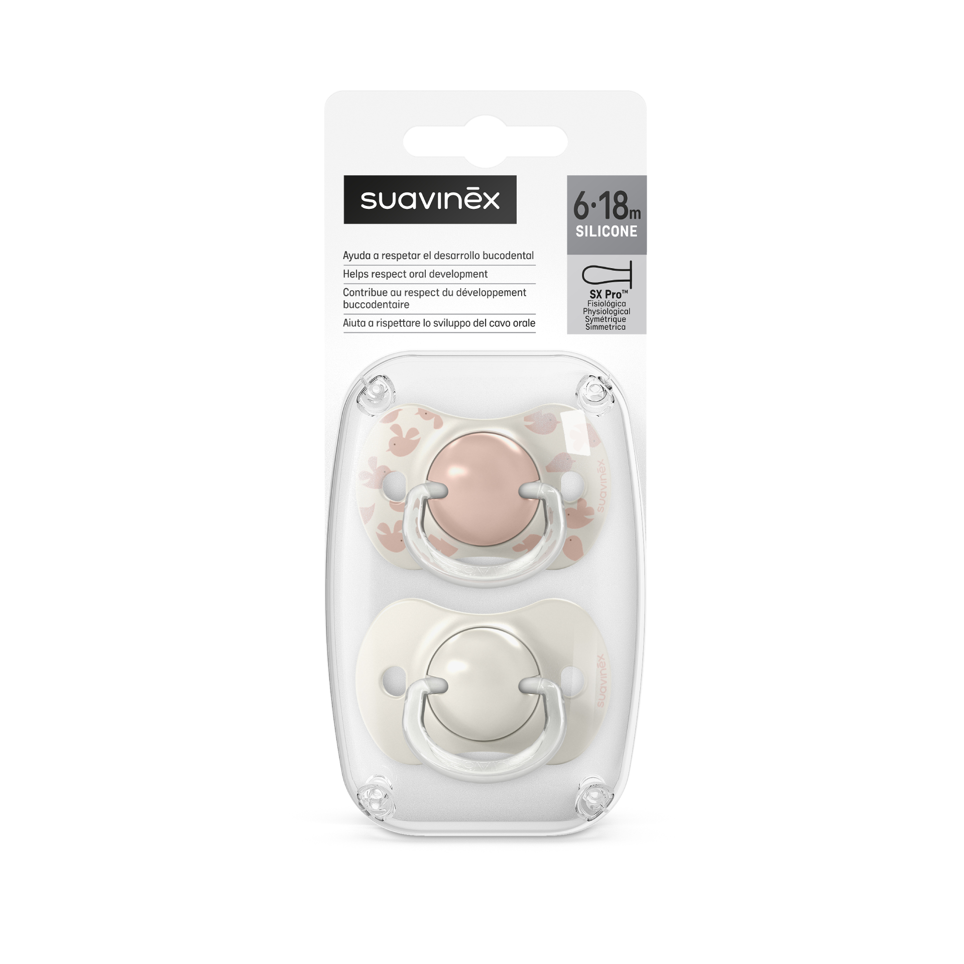Suavinex Chupeta Pack Fisiolgica 6-18M Birdies
