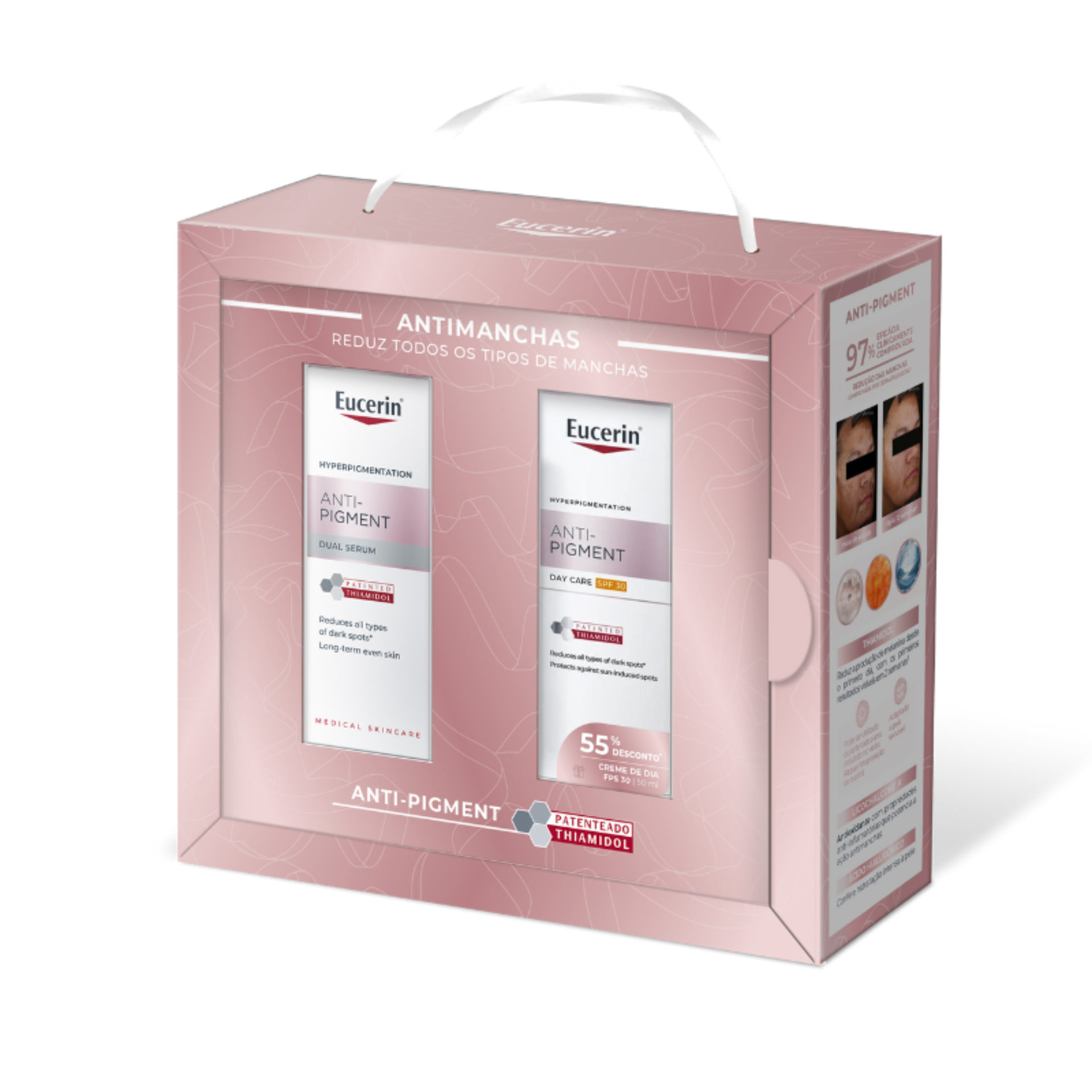 Eucerin Anti-Pigment Srum Dual + Creme Dia FPS30 Coffret