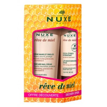 Nuxe Rêve de Miel Pack Stick de lábios & Creme de mãos Nuxe Rêve de Miel Pack Stick de lábios & Creme de mãos