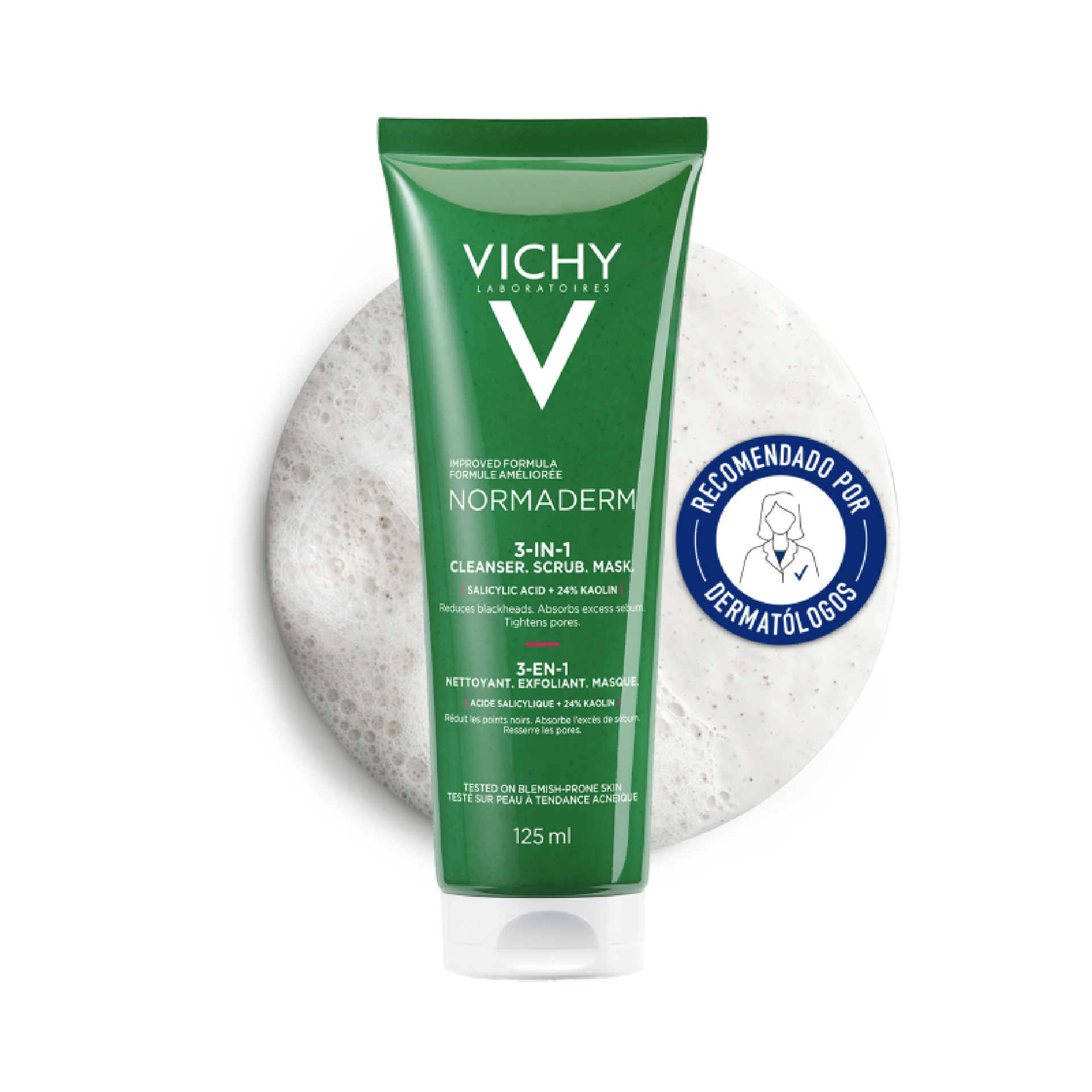 Vichy Normaderm Cuidado Limpeza Triactivo 125mL