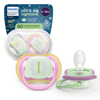 Philips Avent Chupetas Ultra Air Nighttime 6-18M 