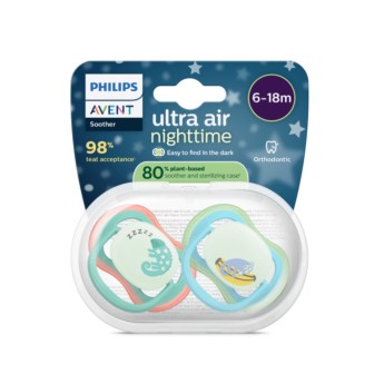 Philips Avent Chupetas Ultra Air Nighttime 6-18M 