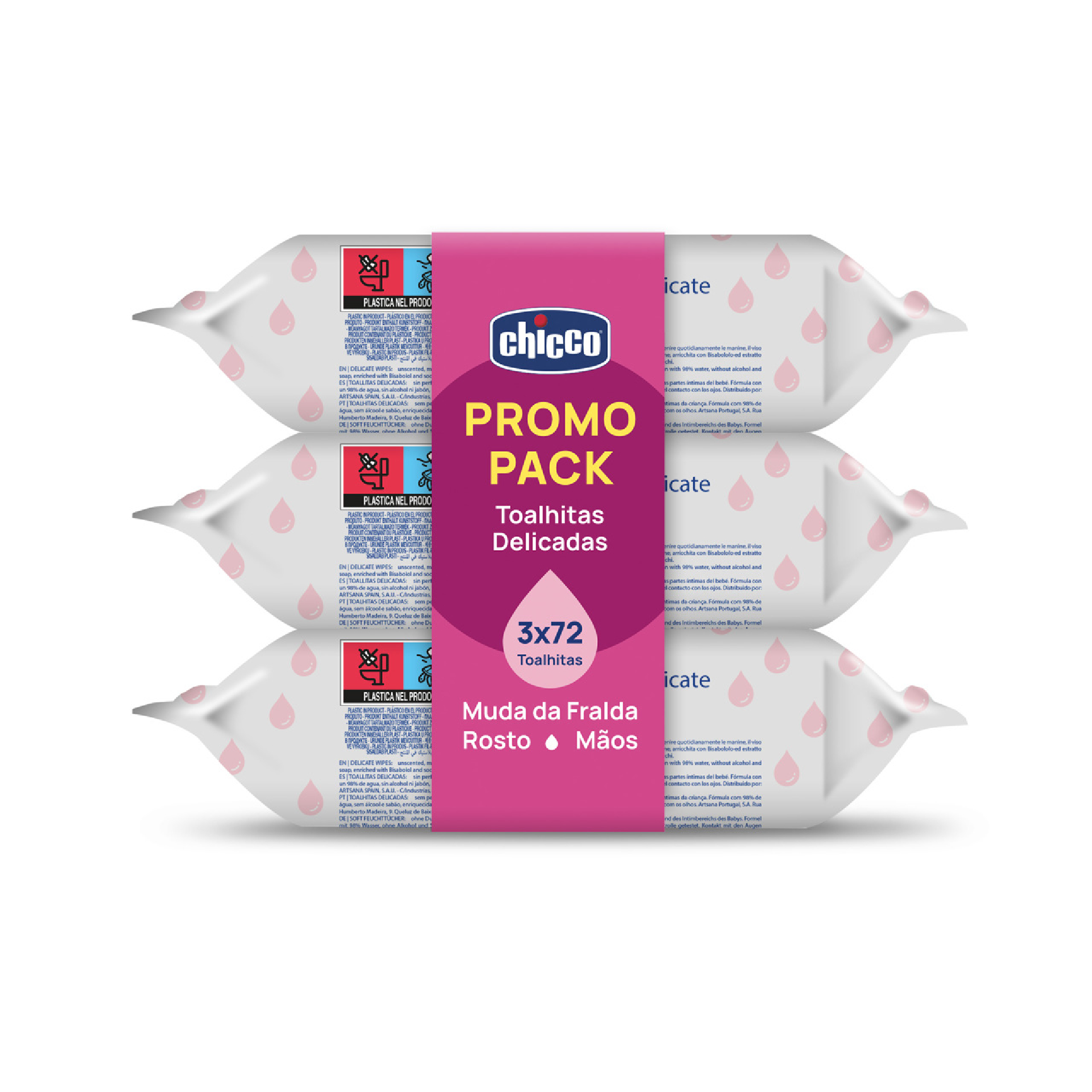 Chicco Toalhitas Delicadas Pack