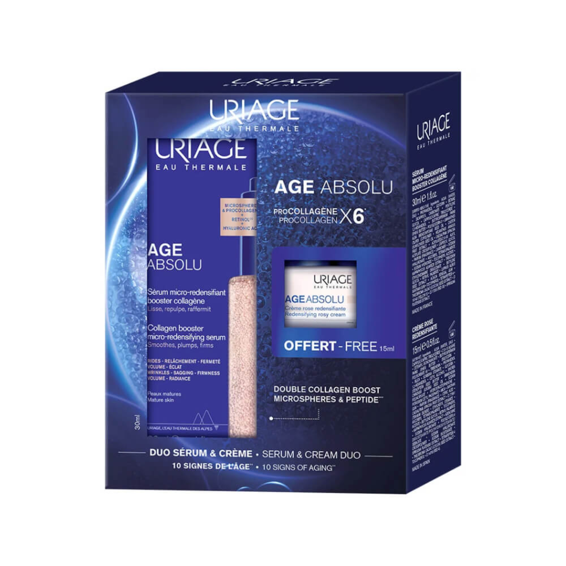 Uriage Age Absolu S�rum Microrredensificante Booster de Colag�nio + Oferta Creme Rosa