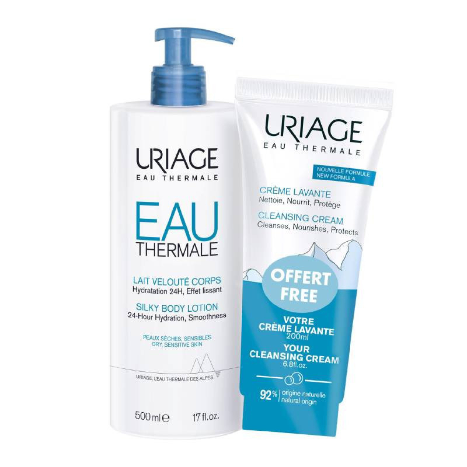 Uriage Leite Aveludado de Corpo + Creme Lavante 