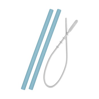 Minikoioi - Palhinhas em Silicone Duo Azul