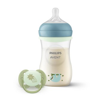 Philips Avent Natural Response Nighttime Biberão + Chupeta Philips Avent Natural Response Nighttime Biberão + Chupeta