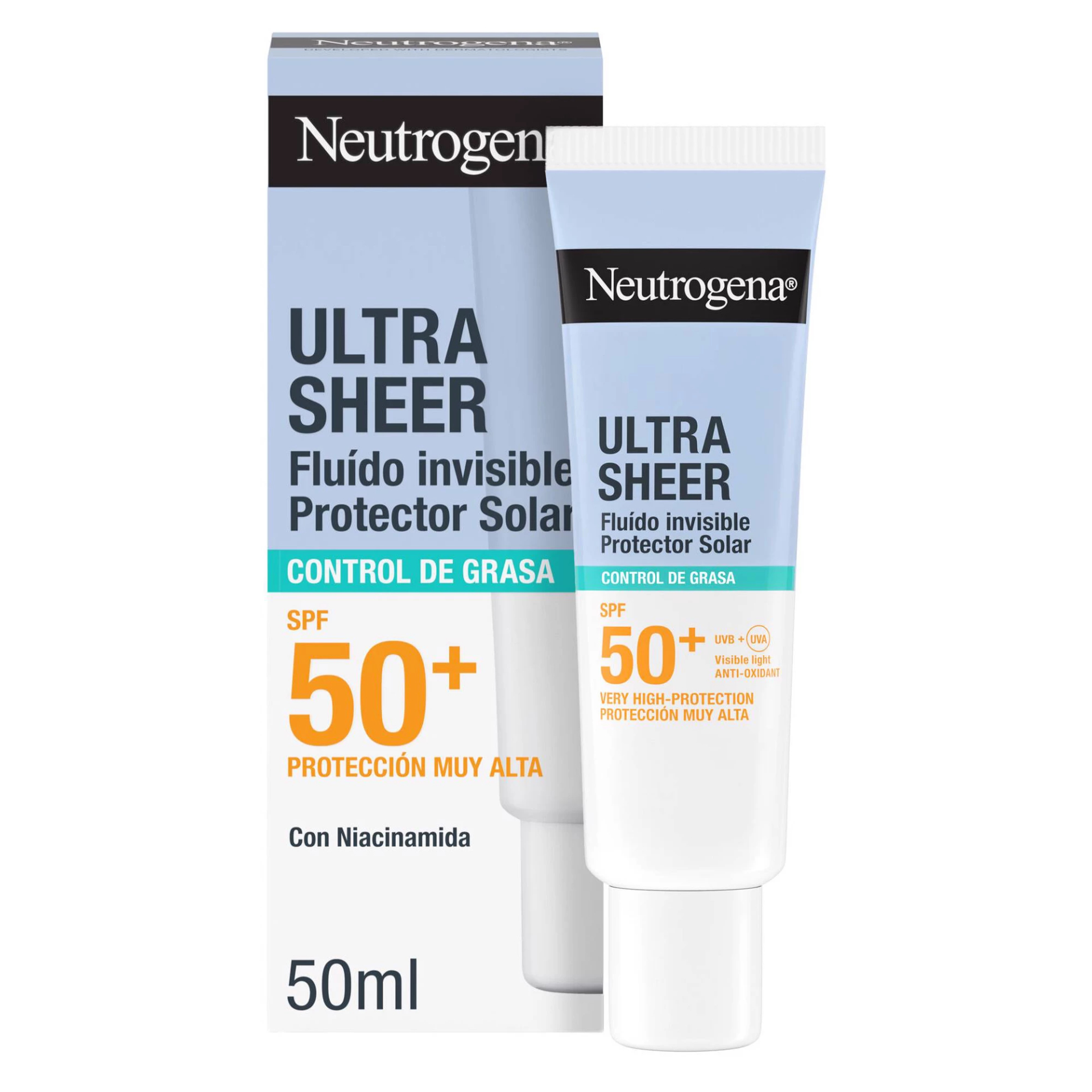 Neutrogena Ultra Sheer Flu�do Invis�vel Oil Control FPS 50+