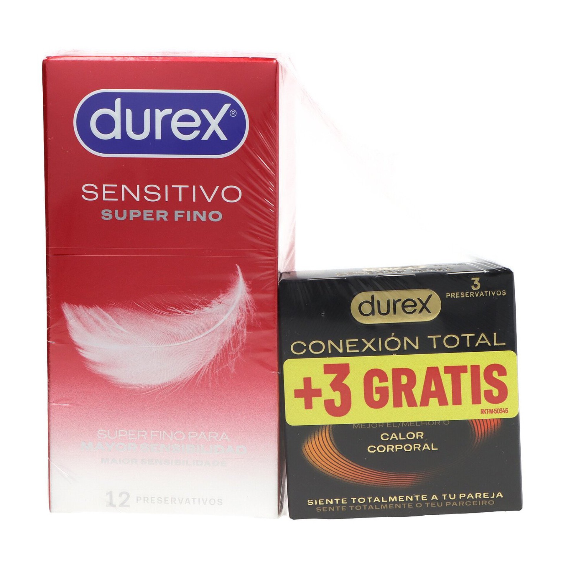 Durex Sensitivo Super Fino Preservativos + Conex�o Total Preservativos