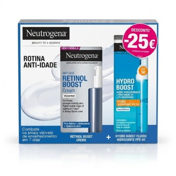 Neutrogena Retinol Boost Creme + Hydro Boost Fluído Hidratante SPF50 Pack Neutrogena Retinol Boost Creme + Hydro Boost Fluído Hidratante SPF50 Pack