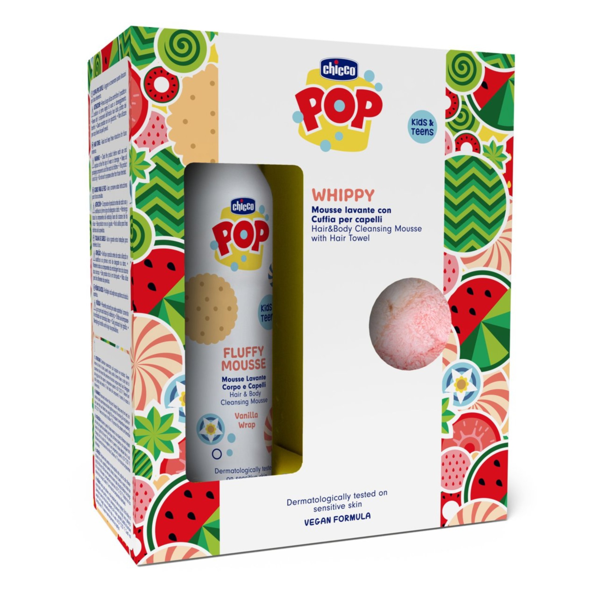 Chicco POP Mousse de Banho Baunilha + Toalha de Cabelo
