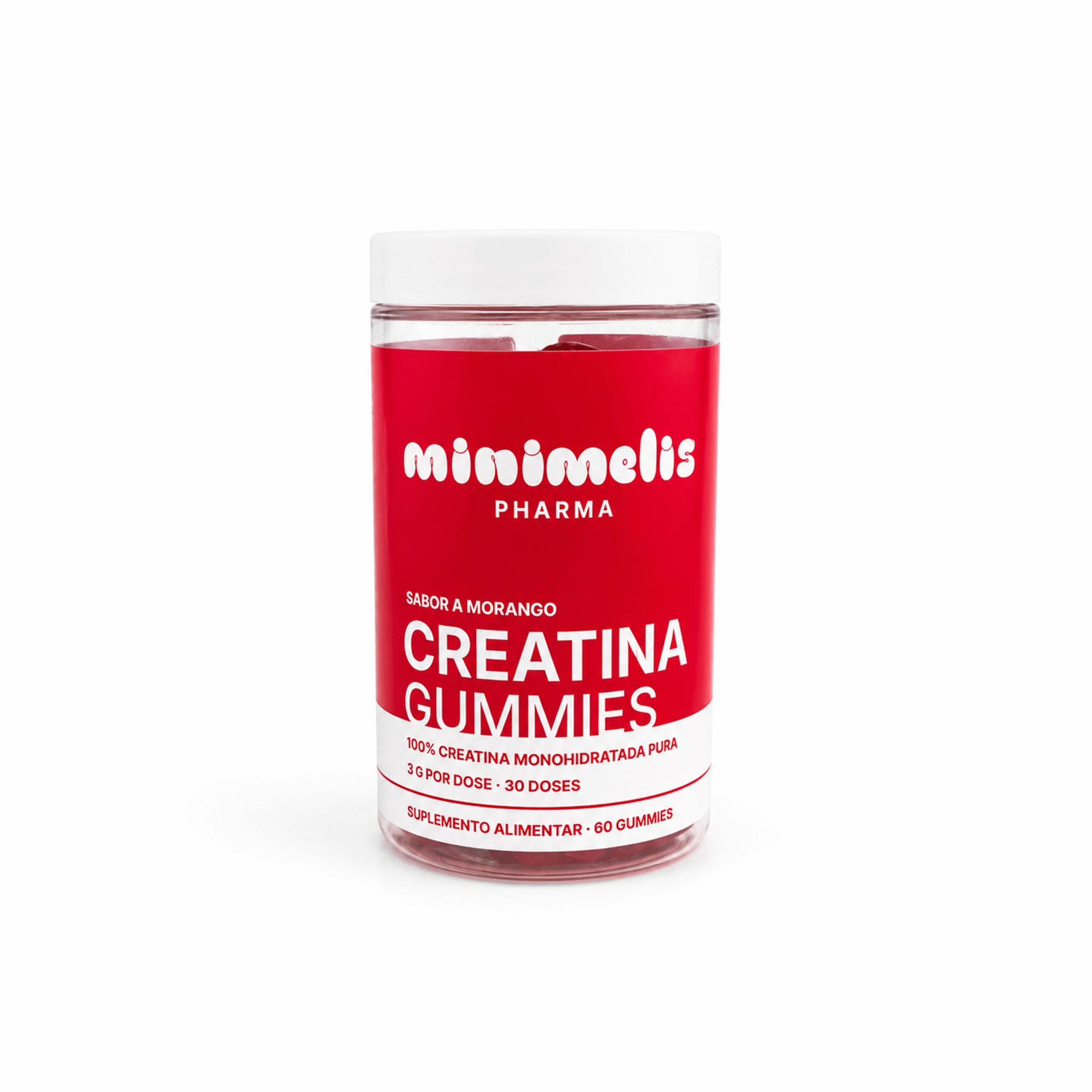 Minimelis Creatina Morango Gomas