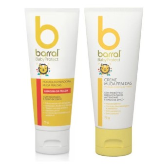 Barral Babyprotect Pomada Muda Fraldas + Creme Pack Barral Babyprotect Pomada Muda Fraldas + Creme Pack